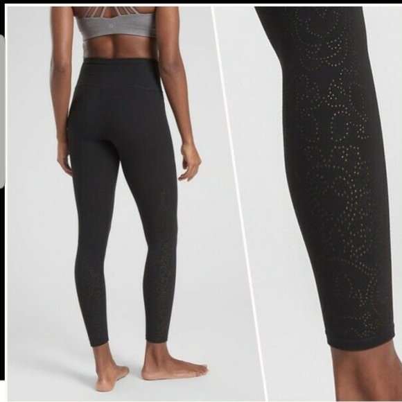 Athleta Revelation Laser Cut Leggings 